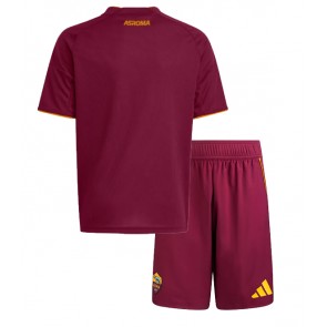 AS Roma Hjemmebanetrøje Børn 2025-26 Kortærmet (+ Korte bukser)